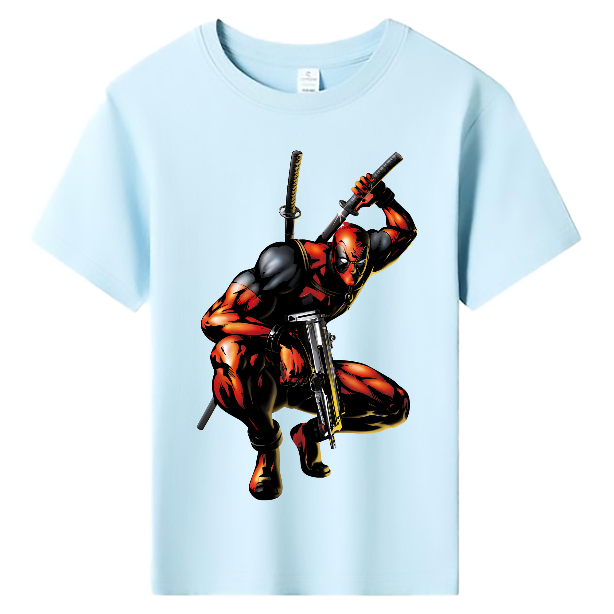 （画像用） Deadpool デッドプール 綿100％キッズTシャツ（フロントプリント）